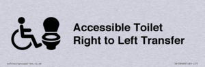 Accessible Toilet with Right to Left Transfer